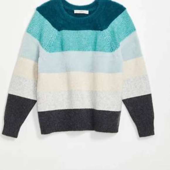 Loft Fuzzy Stripe Sweater - Picture 6 of 6